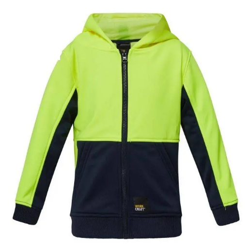 Picture of WorkCraft, Ascent Kids Hivis Two Tone Hoodie